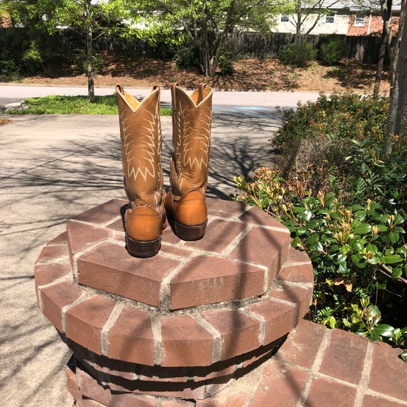 Nocona Cowboy Boots Brown 10B - Picture 13 of 14